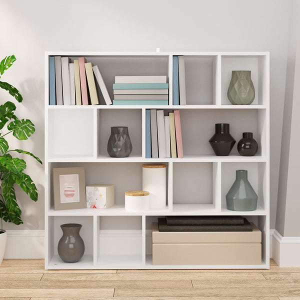  Bookcase Room Divider White 105x102cm | HomeAndLiving