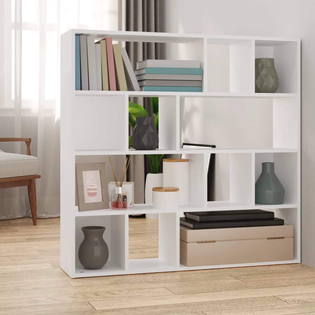 Bookcase Room Divider White 105x102cm | HomeAndLiving