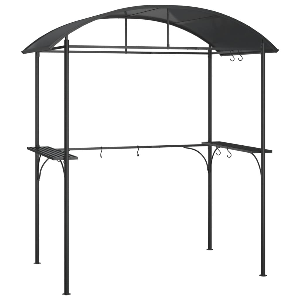 BBQ Gazebo Side Shelves Steel Anthracite | HomeAndLiving
