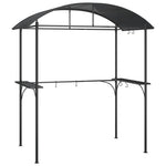BBQ Gazebo Side Shelves Steel Anthracite | HomeAndLiving