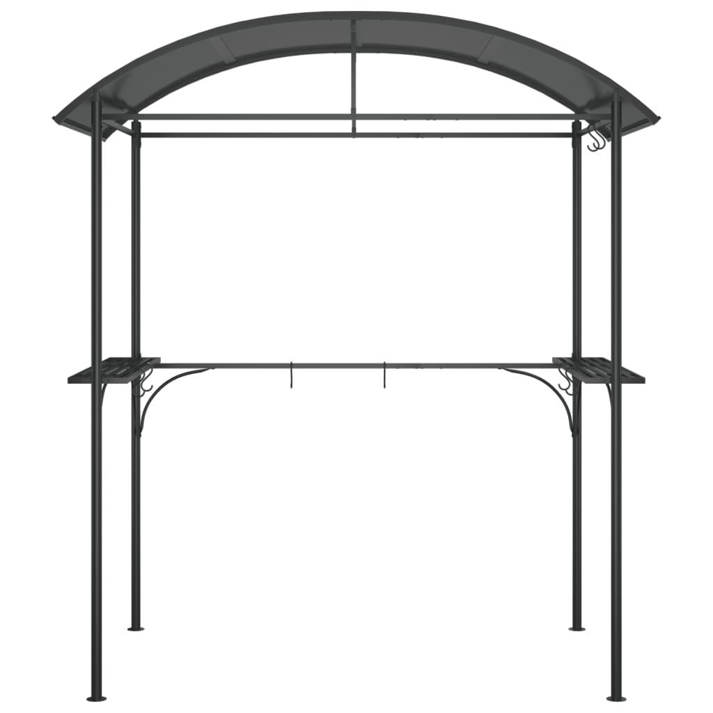 BBQ Gazebo Side Shelves Steel Anthracite | HomeAndLiving