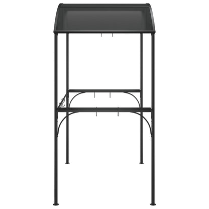 BBQ Gazebo Side Shelves Steel Anthracite | HomeAndLiving