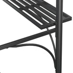 BBQ Gazebo Side Shelves Steel Anthracite | HomeAndLiving
