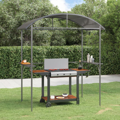 BBQ Gazebo Side Shelves Steel Anthracite | HomeAndLiving