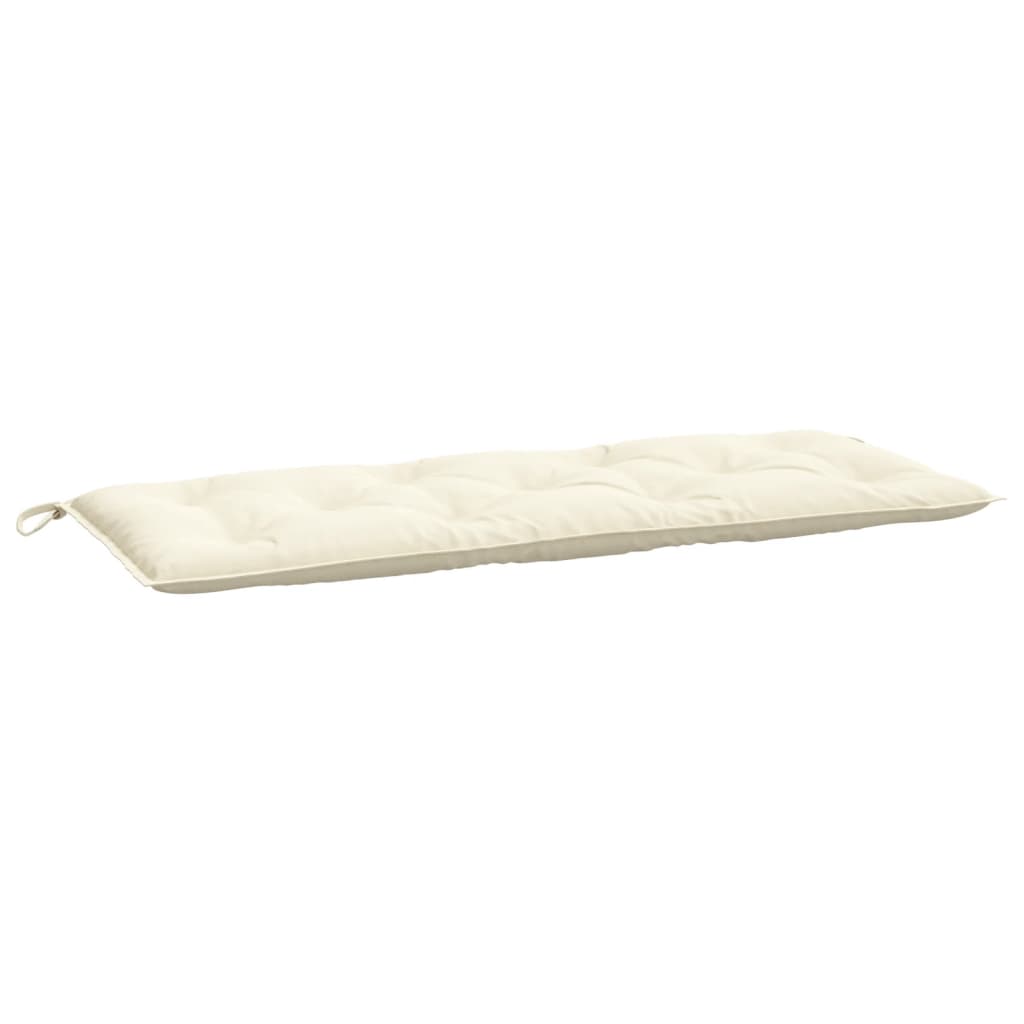 Cream Oxford Fabric Garden Bench Cushion