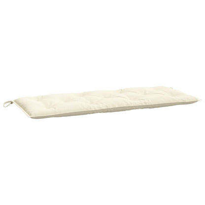 Cream Oxford Fabric Garden Bench Cushion