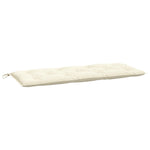 Cream Oxford Fabric Garden Bench Cushion