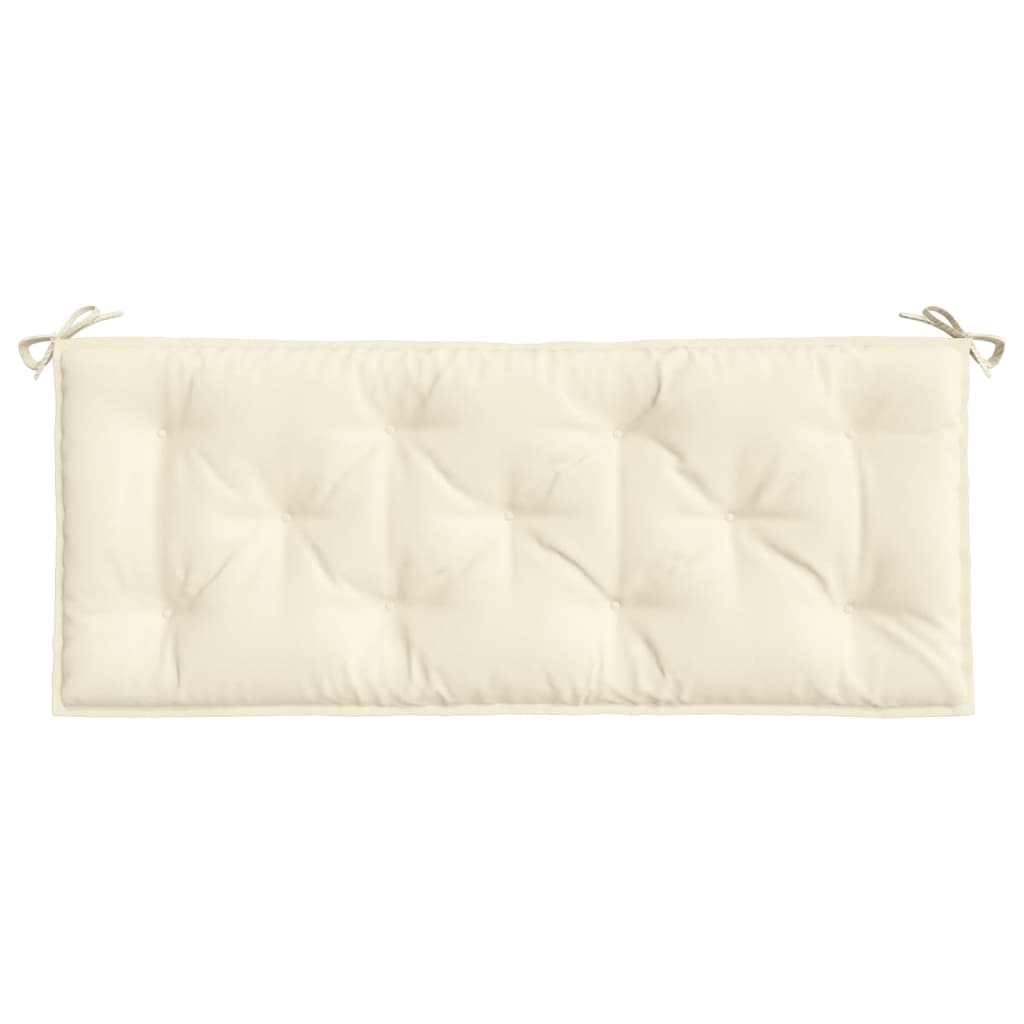 Cream Oxford Fabric Garden Bench Cushion