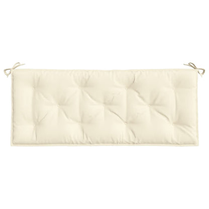 Cream Oxford Fabric Garden Bench Cushion