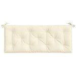 Cream Oxford Fabric Garden Bench Cushion