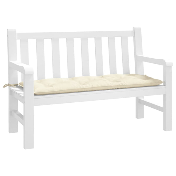  Cream Oxford Fabric Garden Bench Cushion