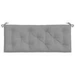 Garden Bench Cushions 2pcs Grey Oxford - Fabric