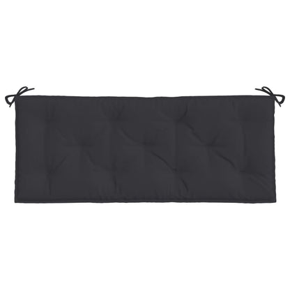 Garden Bench Cushions 2pcs Black Oxford Fabric