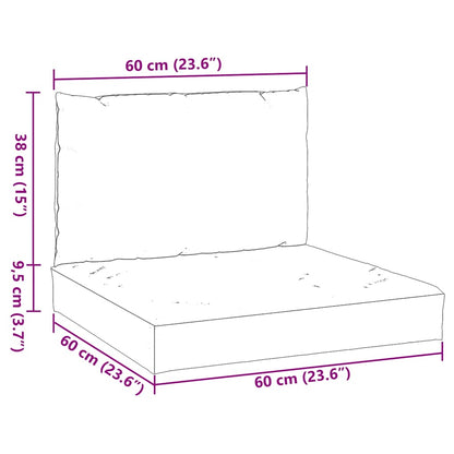 Pallet Cushions Set 2pc Anthracite Oxford | HomeAndLiving