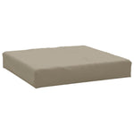 Set of 2 Oxford Fabric Pallet Cushions Taupe\Grey