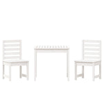 3-Piece Solid Wood Garden Bistro Set