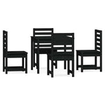 Contemporary 5 Piece Garden Dining Set Patio Setup Outdoor Living