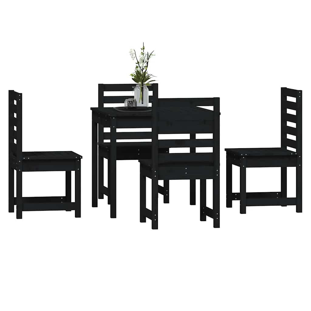 Contemporary 5 Piece Garden Dining Set Patio Setup Outdoor Living 