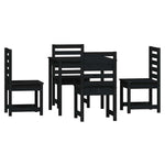 Contemporary 5 Piece Garden Dining Set Patio Setup Outdoor Living