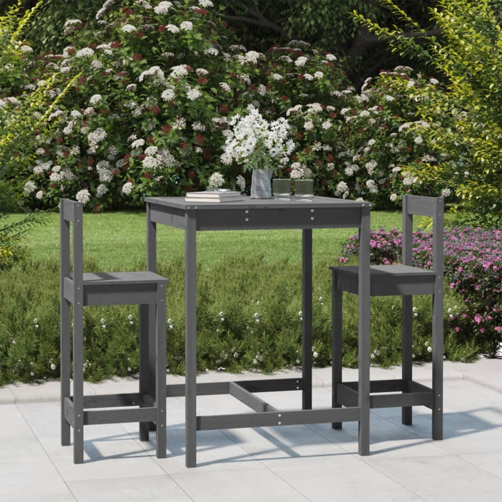 Decorative 3 Piece Garden Bar Set Relaxing Seating Home Comfort 