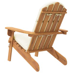 Acacia Haven: Embrace Comfort in this Solid Wood Garden Chair with Cushions