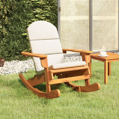 Acacia Bliss: Solid Wood Rocking Chair