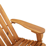 Functional Adirondack Rocking Chair with Cushions Patio Setup Evening