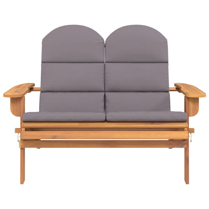 Nature's Rest: Acacia Wood Garden Bench with Cushions (126 cm)