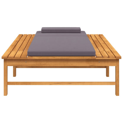 Contemporary Sun Lounger with Dark Grey Relaxing Seating Modern Living 