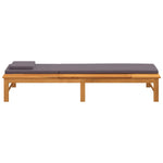Contemporary Sun Lounger with Dark Grey Relaxing Seating Modern Living