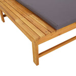 Contemporary Sun Lounger with Dark Grey Relaxing Seating Modern Living