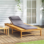 Contemporary Sun Lounger with Dark Grey Relaxing Seating Modern Living