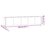Corten Steel Raised Garden Bed 200x40cm | HomeAndLiving