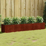 Corten Steel Raised Garden Bed 200x40cm | HomeAndLiving
