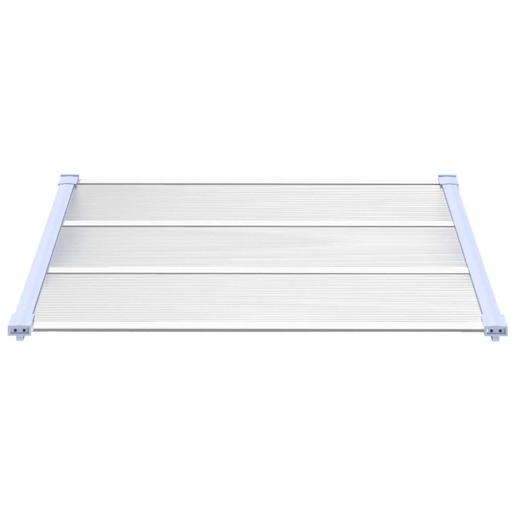 Door Canopy Polycarbonate 122x90cm Grey | HomeAndLiving