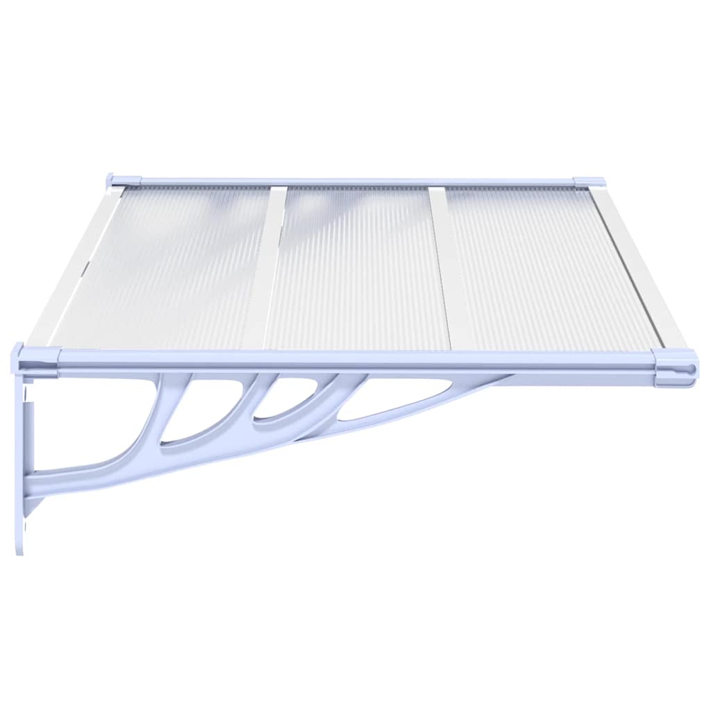 Door Canopy Polycarbonate 122x90cm Grey | HomeAndLiving