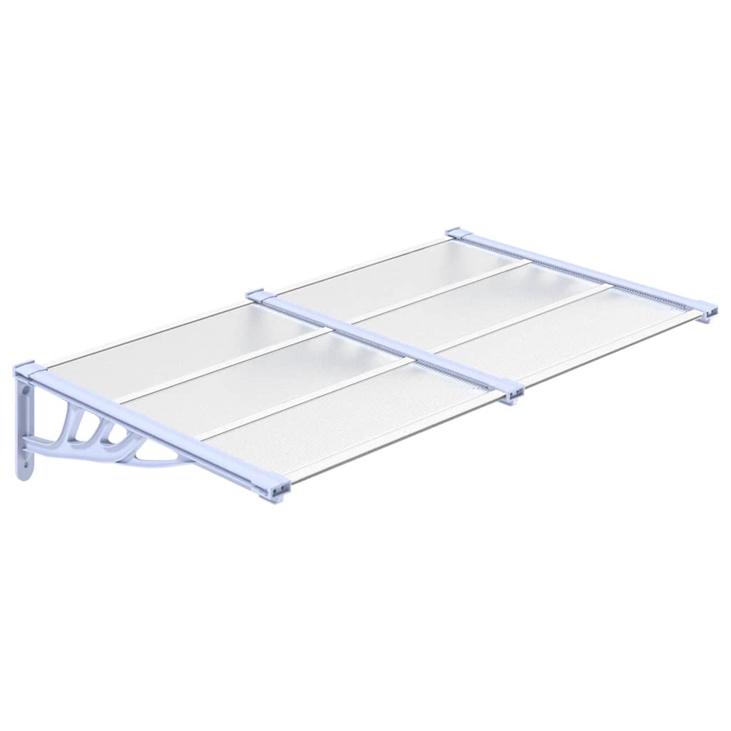 Polycarbonate Door Canopy 152cm Grey | HomeAndLiving