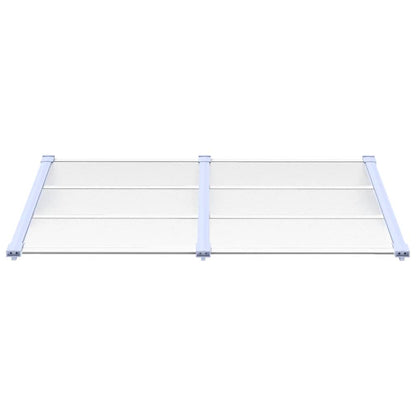 Polycarbonate Door Canopy 152cm Grey | HomeAndLiving