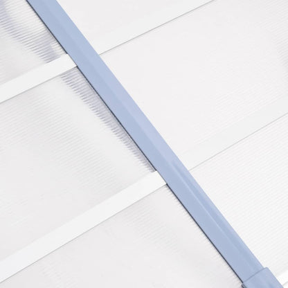 Polycarbonate Door Canopy 152cm Grey | HomeAndLiving