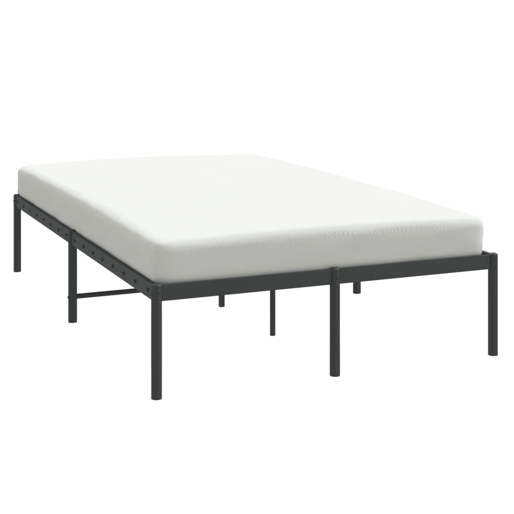 Sleek Black Double Metal Bed Frame