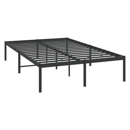 Sleek Black Double Metal Bed Frame
