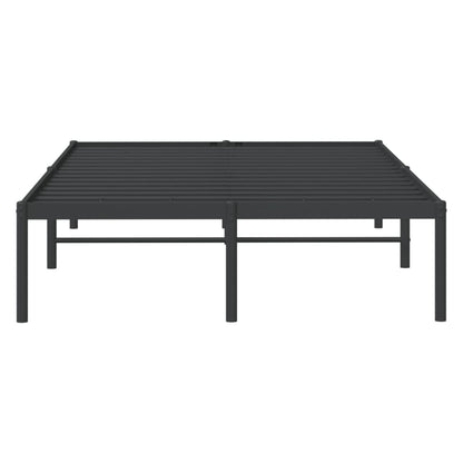 Sleek Black Double Metal Bed Frame