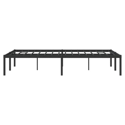 Sleek Black Double Metal Bed Frame