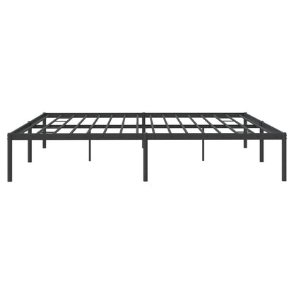 Sleek Black Double Metal Bed Frame