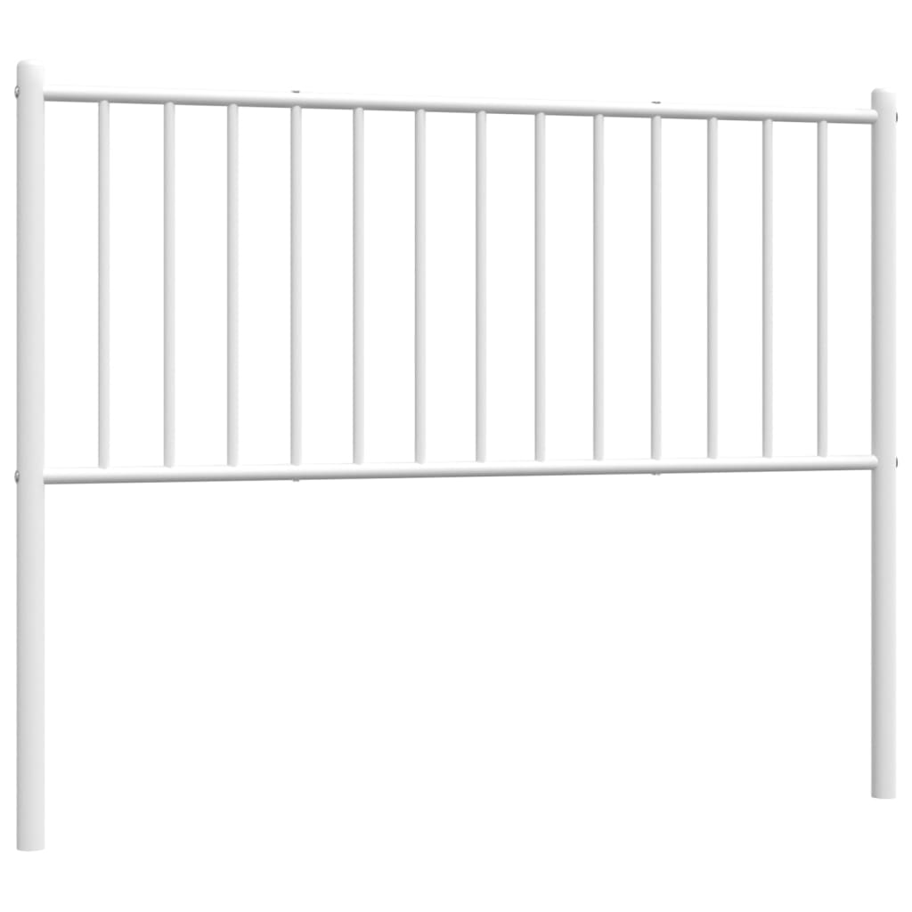 Elegant White Metal Headboard