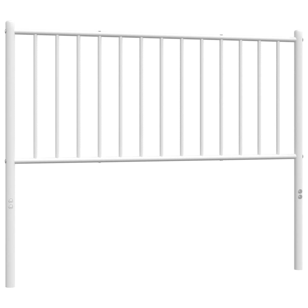 Elegant White Metal Headboard