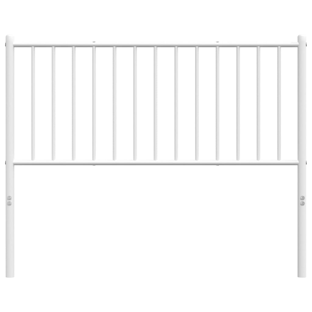 Elegant White Metal Headboard