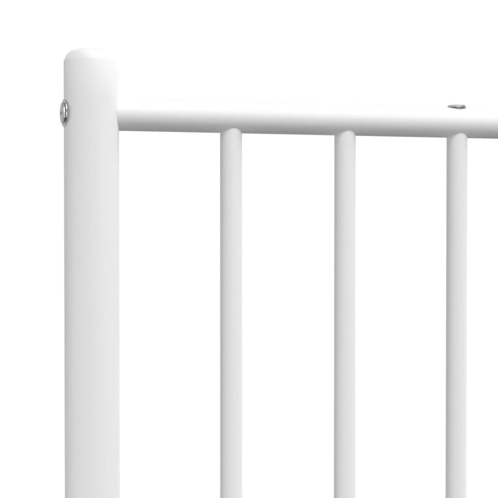 Elegant White Metal Headboard