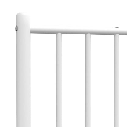 Elegant White Metal Headboard