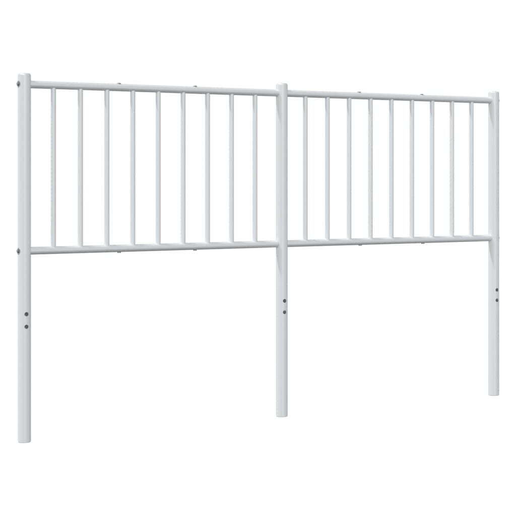 Elegant White Metal Headboard